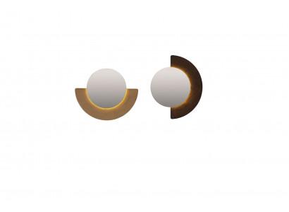 Group Wall Mirror Set 2-piece Decorative Mirror Hallway Mirror Round Wood Set