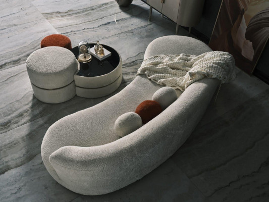 Group Footstool Seat Pouf 3-piece Set Ottoman Coffee Table Stool Modern Table