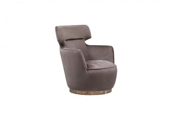 Armchair Fabric Single Seater Grey Club Chair Wing Chair Modern