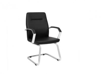 Black office chair legal office leather single-seater conference chair armchair