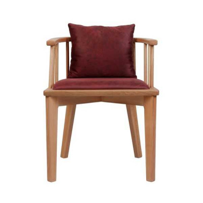 Brown Dining Room Chair Design Wooden Chair Single Seater Upholstery 1-Seater