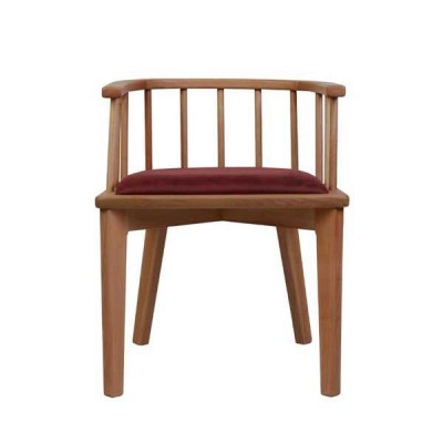 Brown Dining Room Chair Design Wooden Chair Single Seater Upholstery 1-Seater