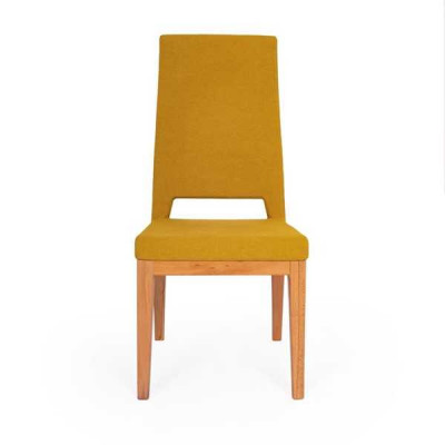 Yellow dining chair living room single-seater wood legs modern chairs chair