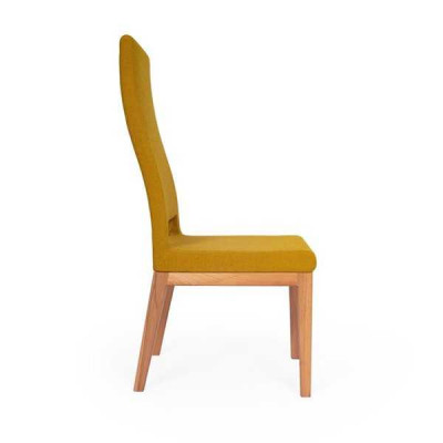 Yellow dining chair living room single-seater wood legs modern chairs chair