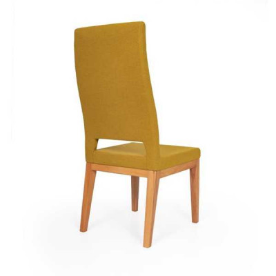 Yellow dining chair living room single-seater wood legs modern chairs chair