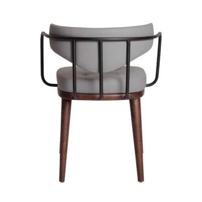 Luxury dining room chair modern armchair with armrests wooden chairs