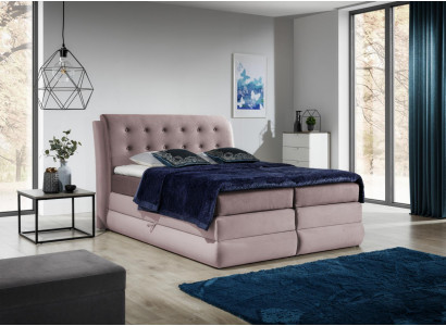 Box spring bed design double hotel modern bed bedroom Chesterfield furniture