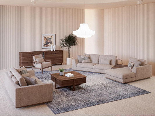 Luxury sofa set corner sofa L-shape two-seater sofa luxury armchair upholstered furniture