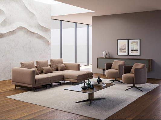 Luxury furniture couch set sofa L-shape 2x armchairs upholstered furniture new coffee table