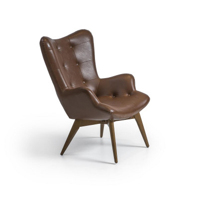 Brown armchair luxury upholstered furniture living room new furnishing design modern