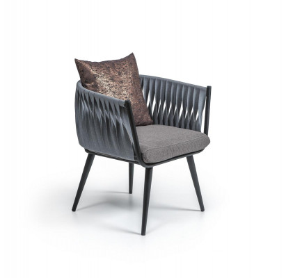 Gray armchair new furniture dining room designer chair with armrests