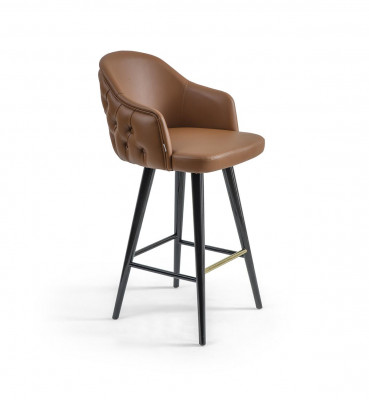 Luxury Chesterfield Bar Stool Brown Chair Stool Bar Modern New Furniture