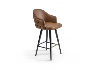 Luxury Chesterfield Bar Stool Brown Chair Stool Bar Modern New Furniture
