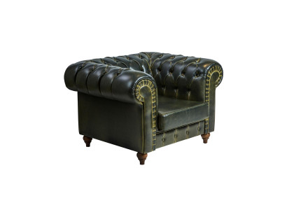 Chesterfield Armchair Green Modern Design Seat New Furniture Living Room