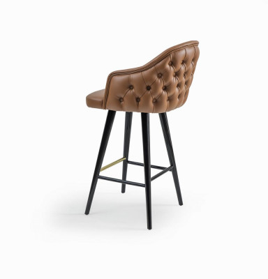 Luxury Chesterfield Bar Stool Brown Chair Stool Bar Modern New Furniture