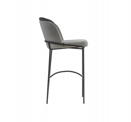 Dining room bar stools design bar chairs upholstered chair modern gray