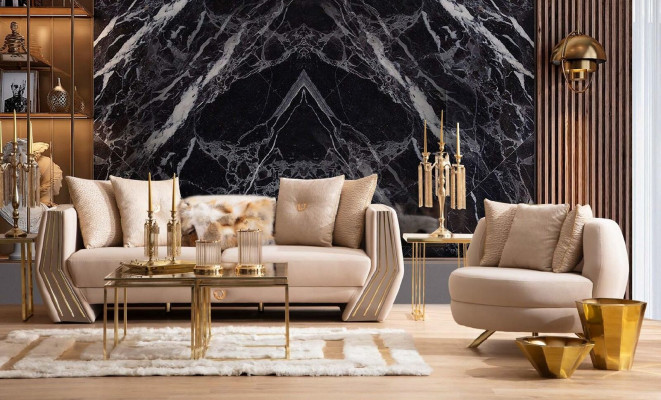 Armchair luxury upholstery furniture living room single-seater armchair fabric lounge restaurant