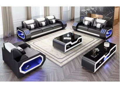 Modern leather sofa set couch upholstered sofa sets leather sofa sideboard new