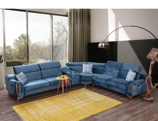 Living room corner sofa L-shape sofa couch modern design furniture textile