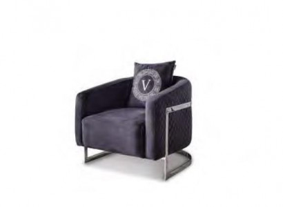 Black armchair upholstered furniture lounge chair living room furniture