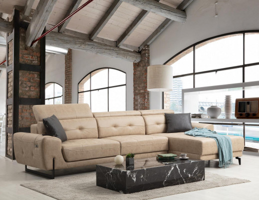 Luxury living room sofa couch L-shape designer furniture modern seating upholstered furniture