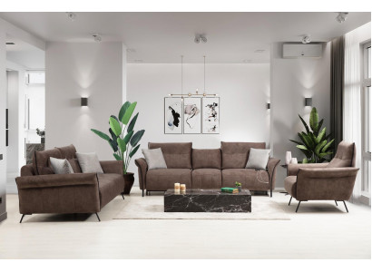 Set living room sofa couch designer modern sofa suite luxury armchair new