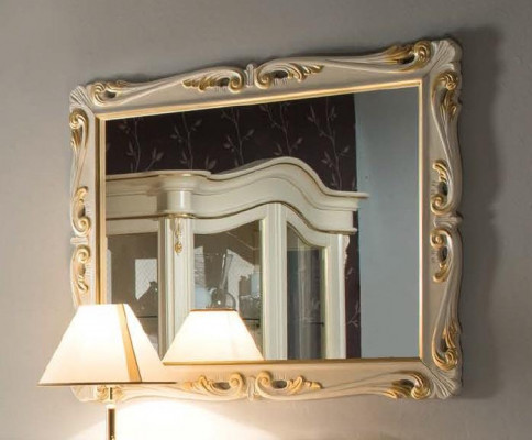 Classic design mirror Italian wall mirrors wood stand wall Italy new