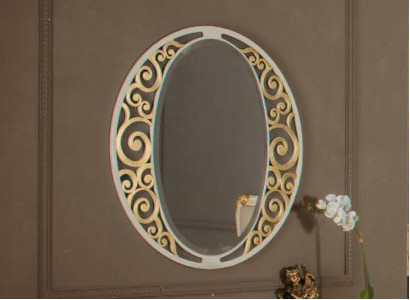 Classic oval wall mirror gold Italian furniture classic mirror new