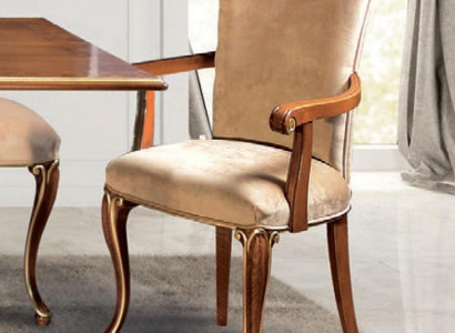 Chair 1 Seater Dining Room Wood Armchair Italian Furniture Design Classic Armchairs
