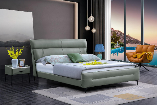 Luxury bed textile 2x nightstand 3-piece bedroom furniture set beds bed frame