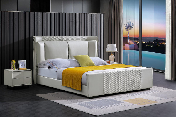 Bed Bedroom Set Design Furniture Luxury Beds 2x Nightstand 3-piece Bed Frame