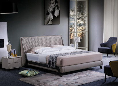 Complete bedroom set bed 2x nightstands 3 piece sets designer luxury