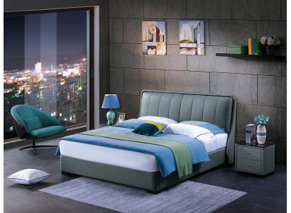 Luxury bedroom furniture bed 2x bedside table set beds hotel furniture 3-piece set. New.