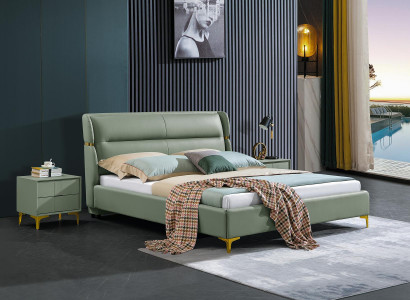 Luxury Bed Bedroom Furniture 2x Nightstand Set Beds Hotel Furniture 3-piece.