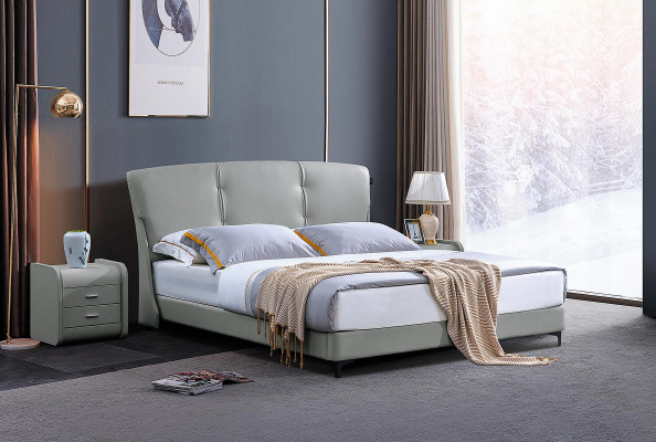 Double bed bedroom hotel marriage luxury bed 2x bedside table 3-piece set beds new
