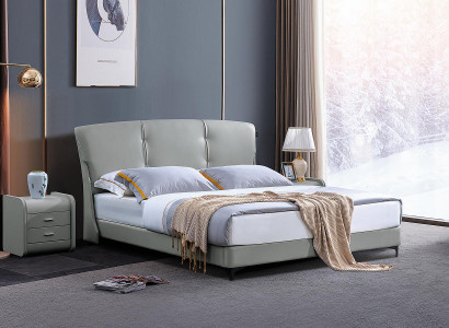 Double bed bedroom hotel marriage luxury bed 2x bedside table 3-piece set beds new