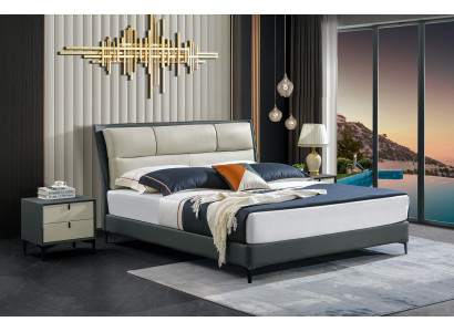 Bedroom Bed Nightstands 3-piece Set Luxury Design Beds Wood Double Bed