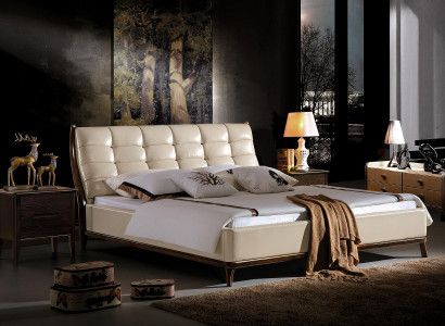 Bed Chesterfield Furniture Bedroom Double Bed Luxury Beds 180x200 Leather New