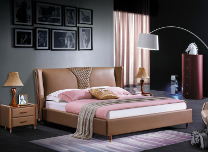 Bed Upholstered Affordable Furniture Bedroom Double Bed Luxury Beds