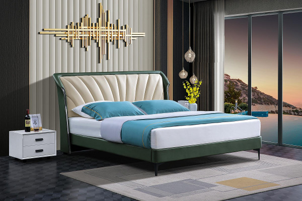 Bed frame fabric furniture luxury modern beds bed textile bedroom design new