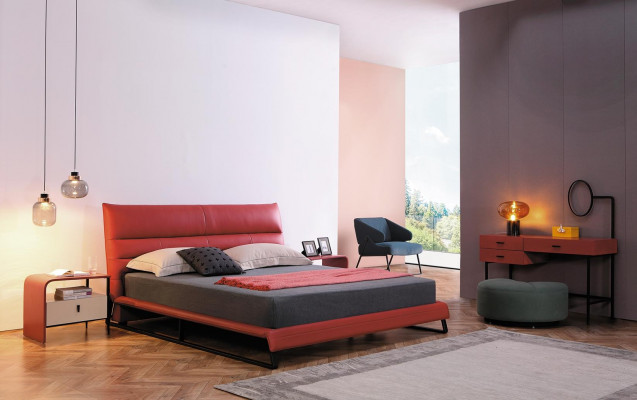 Bed Pillow Design Luxury Decor Double Hotel Beds Sleep Room Leather