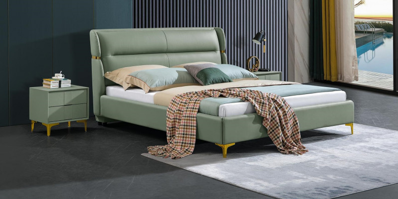 Bed Pillow Design Luxury Double Hotel Beds Sleep Room Luxury Green