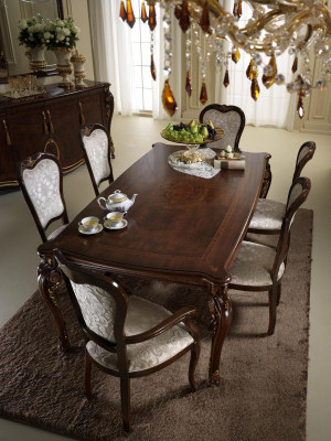 arredoclassic™ Luxury Class Furniture Dining Room Display Cabinet Table Sideboard 8-piece set.