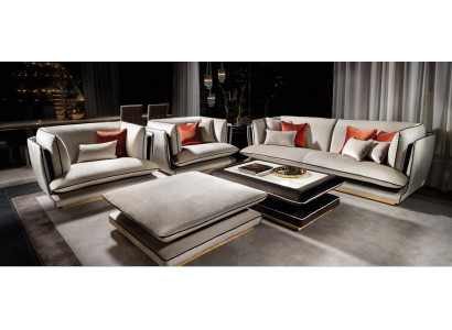 Sofa set 311-seater stool set furniture sofa upholstery group couch arredoclassic