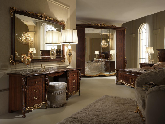 arredoclassic™ Bedroom Set Sinfonia Baroque Rococo Bed Nightstand