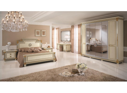 Bedroom Set Design Modern Luxury Furniture Bed 2x Nightstand 7 pcs. Italy New