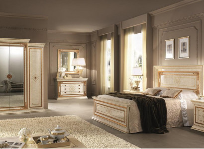 Bedroom Italian Furniture Set Luxury 6-piece Bed Beds Wardrobe Dresser New
