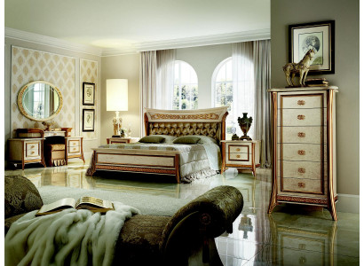 Bedroom set Baroque Rococo bed nightstand dresser mirror stool new