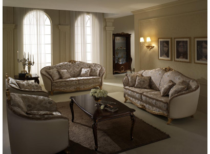 Upholstered Couches Luxury Sofa Set 3+2+1 Seater Set Sofa Arredoclassic New
