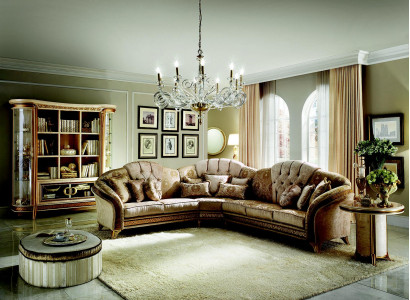 Corner sofa, sofa, couch, living room, baroque, rococo, art nouveau, royal, classic